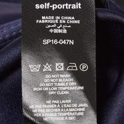 Pre Owned Elisabetta Franchi Black Crepe Pencil Skirt M