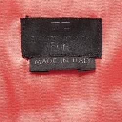 Pre Owned Elisabetta Franchi Peach Pink Crepe Sheath Dress M