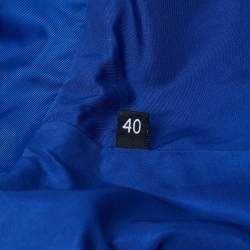 Pre Owned Elisabetta Franchi Blue Nylon Windbreaker Jacket S