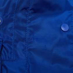 Pre Owned Elisabetta Franchi Blue Nylon Windbreaker Jacket S