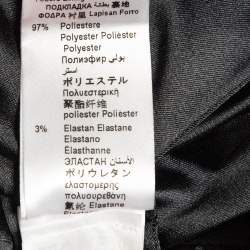 Pre Owned Elisabetta Franchi Navy Blue Crepe Single Breasted Blazer M