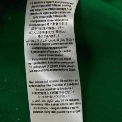 Pre Owned Elisabetta Franchi Green Sequin Crepe Midi Dress L