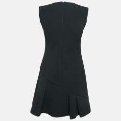 Pre Owned Elisabetta Franchi Black Crepe Passepartout Mini Dress M