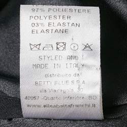 Pre Owned Elisabetta Franchi Brown Jersey Lace Trim Corset Sleeveless Mini Dress M