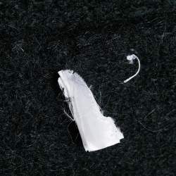 Pre Owned Elisabetta Franchi Black Wool Blend Knit Double Breasted Mini Dress L