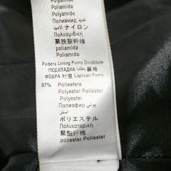 Pre Owned Elisabetta Franchi Black Crepe Double Breasted Vest Dress M