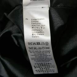 Pre Owned Elisabetta Franchi Black Crepe Double Breasted Vest Dress M