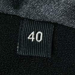 Pre Owned Elisabetta Franchi Black Crepe Double Breasted Blazer Dress S