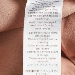 Pre Owned Elisabetta Franchi Beige Crepe Sleeveless Maxi Dress M