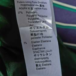 Pre Owned Elisabetta Franchi Navy Blue Striped Button Detail Blazer M