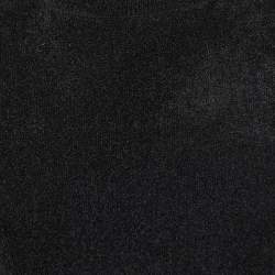 Elisabetta Franchi Black Knit Round Neck Sweater M