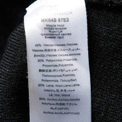 Elisabetta Franchi Black Knit Round Neck Sweater M