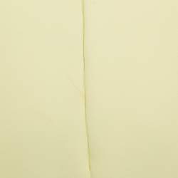 Elisabetta Franchi Yellow Crepe Scallop Detail Mini Skirt M