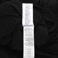 Elisabetta Franchi Black Lurex Knit Dress L