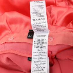 Elisabetta Franchi Coral Pink Polyester Belted Jumpsuit M