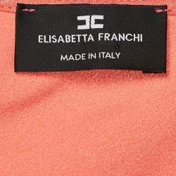 Elisabetta Franchi Lamé and Jersey One Shoulder Bodysuit S