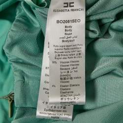 Elisabetta Franchi Green Jersey Bodysuit S