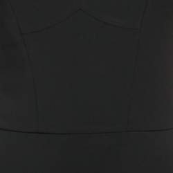 Pre Owned Elisabetta Franchi Black Stretch Crepe Sheath Dress S