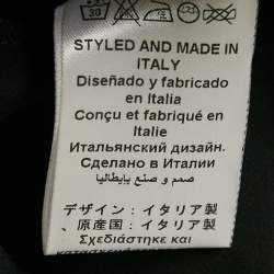 Pre Owned Elisabetta Franchi Black Crepe Maxi Slip Dress L