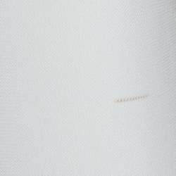 Pre Owned Elisabetta Franchi White Jersey Cut-Out Detail Ruched Mini Dress M