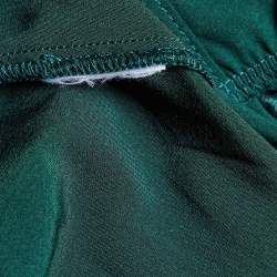 Elisabetta Franchi Green Bodysuit & Lurex Trousers Set L