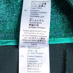 Elisabetta Franchi Green Bodysuit & Lurex Trousers Set L