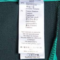 Elisabetta Franchi Green Bodysuit & Lurex Trousers Set L