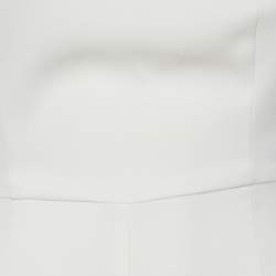 Elisabetta Franchi White Crepe One-Shoulder Jumpsuit S