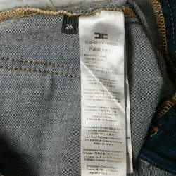 Elisabetta Franchi Blue Denim Flared Jeans S Waist 26"