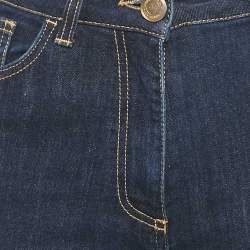 Elisabetta Franchi Blue Denim Flared Jeans S Waist 26"