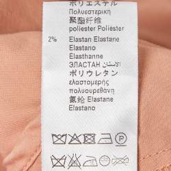 Elisabetta Franchi Light Orange Pleat Detail Corset Blazer S