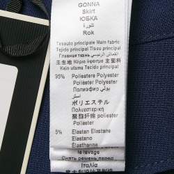 Pre Owned Elisabetta Franchi Blue Jersey Studded Pencil Skirt S