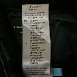 Pre Owned Elisabetta Franchi Black Nylon Leggings L