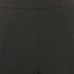 Pre Owned Elisabetta Franchi Black Nylon Leggings L