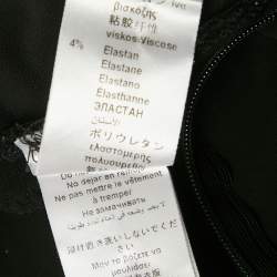 Pre Owned Elisabetta Franchi Black Jersey Full Sleeve Bodysuit M