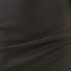 Pre Owned Elisabetta Franchi Black Crepe Cut-Out One Shoulder Midi Dress M