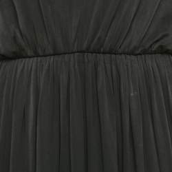 Elisabetta Franchi Black Jersey V-Neck Gown M