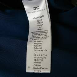 Pre Owned Elisabetta Franchi Blue Printed Jersey Mini Dress M