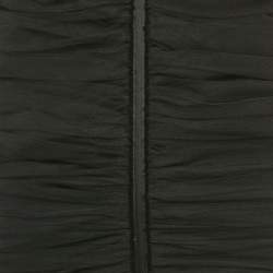 Pre Owned Elisabetta Franchi Black Tulle Ruched Strapless Top S