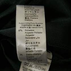 Pre Owned Elisabetta Franchi Black Starts Print Jersey One Shoulder Midi Dress M