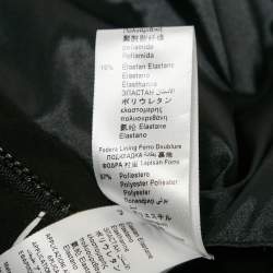 Pre Owned Elisabetta Franchi Black Nylon Contrast Trimmed Sleeveless Mini Dress S