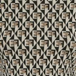 Elisabetta Franchi Brown Monogram Knit Crewneck Sweater M