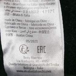 Pre Owned Elisabetta Franchi Black Wool Felt Double Breasted Coat M