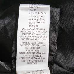 Elisabetta Franchi Black Crepe Zip-Up Jacket S
