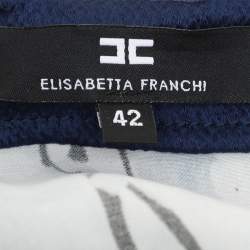 Pre Owned Elisabetta Franchi Multicolor Cherry Blossom Kimono Mini Dress M