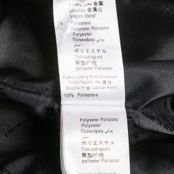 Pre Owned Elisabetta Franchi Black Lurex Cotton Double Breasted Blazer S