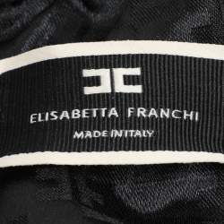 Elisabetta Franchi Black Crepe Double Breasted Jumpsuit M