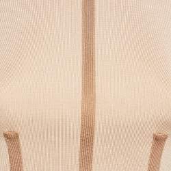 Elisabetta Franchi Orange Knit Sleeveless Top  M