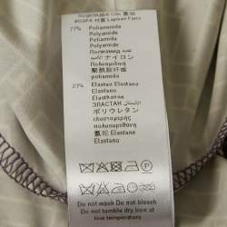 Pre Owned Elisabetta Franchi Lavender Logo Print Jersey Cut-Out Detail Jumpsuit S