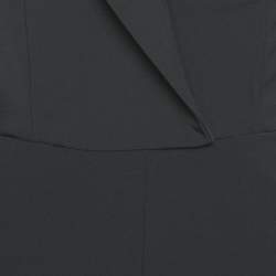 Elisabetta Franchi Black Crepe Corset Inset One Shoulder Jumpsuit M